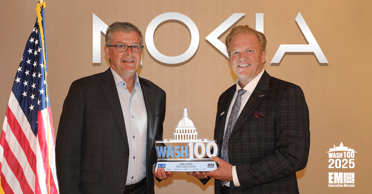 nokia-federal-solutions-president-&-ceo-mike-loomis-receives-2025-wash100-award