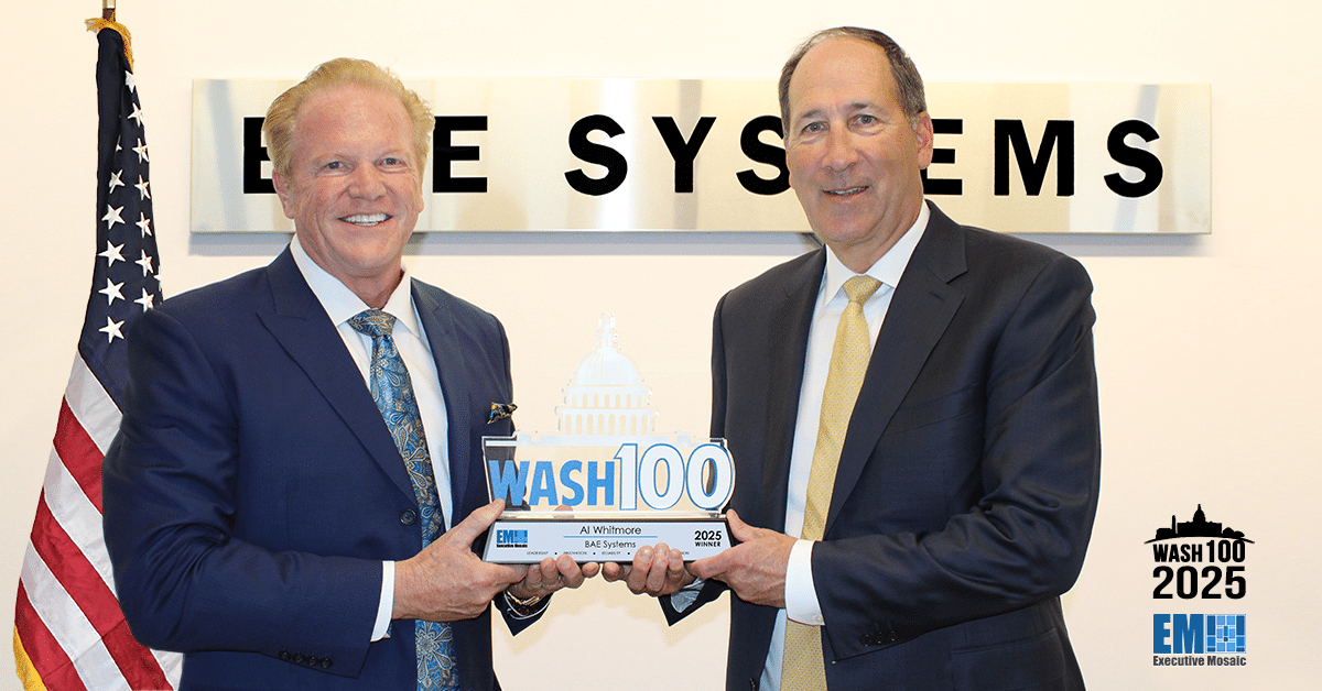bae-systems’-al-whitmore-receives-2025-wash100-award-from-executive-mosaic-ceo-jim-garrettson