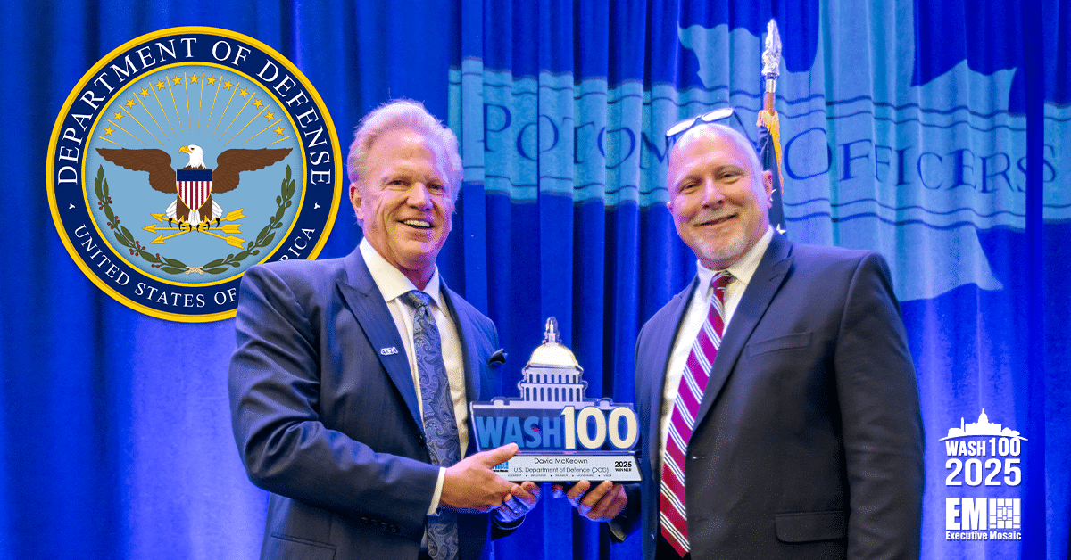 dod-cio-special-assistant-for-cybersecurity-information-david-mckeown-accepts-2025-wash100-award
