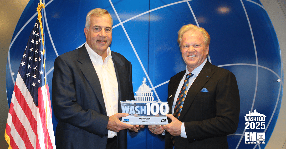 iridium-ceo-matt-desch-accepts-11th-wash100-award-from-executive-mosaic