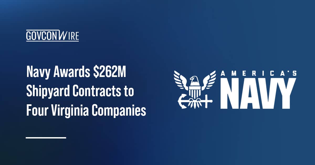 navy-awards-$262m-shipyard-contracts-to-four-virginia-companies