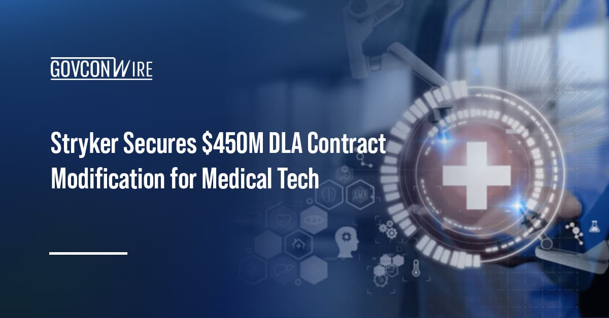 stryker-secures-$450m-dla-contract-modification-for-medical-tech
