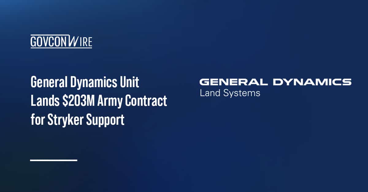 general-dynamics-unit-lands-$203m-army-contract-for-stryker-support