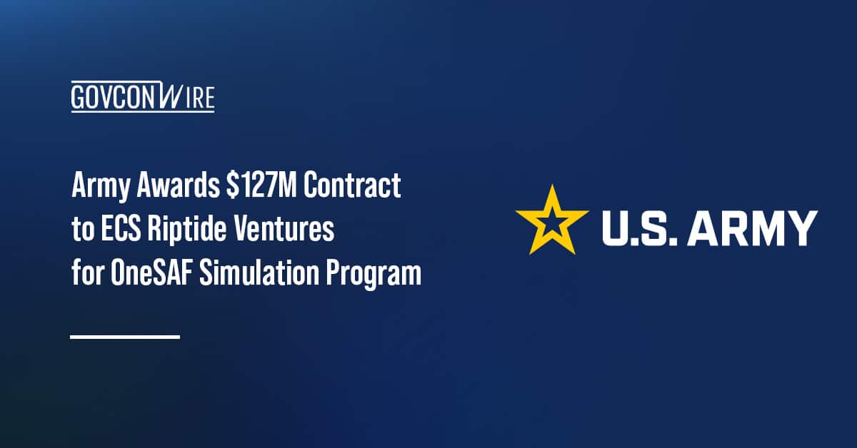 army-awards-$127m-contract-to-ecs-riptide-ventures-for-onesaf-simulation-program