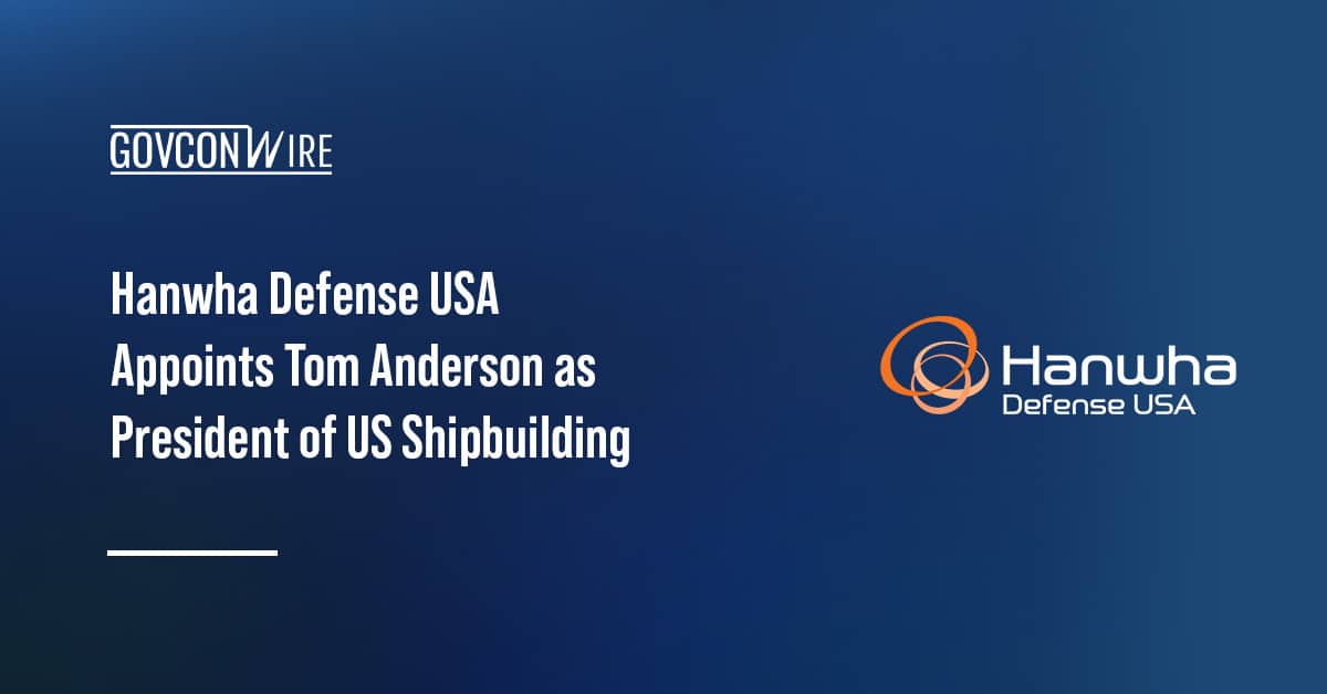 hanwha-defense-usa-appoints-tom-anderson-as-president-of-us-shipbuilding