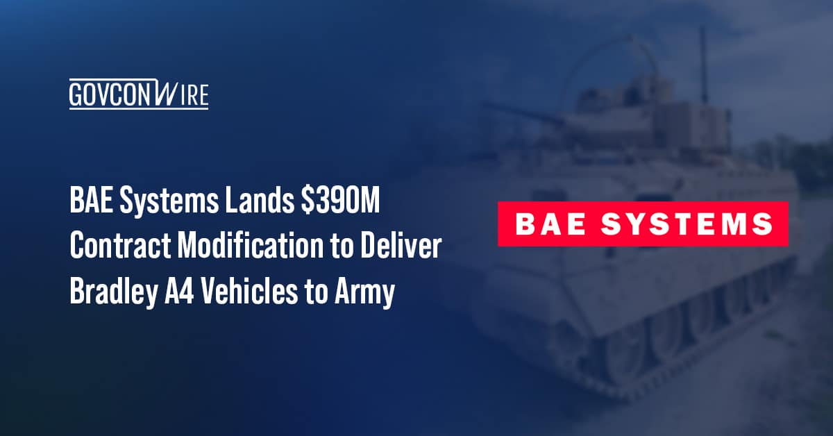 bae-systems-lands-$390m-contract-modification-to-deliver-bradley-a4-vehicles-to-army